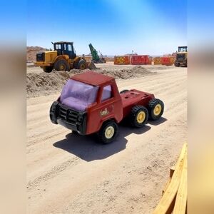 Vintage Buddy L Japan Red Cabover Toy Truck
